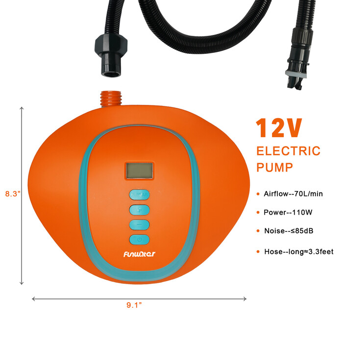 High Pressure Electric Pump For Paddle Board - Battery Powered