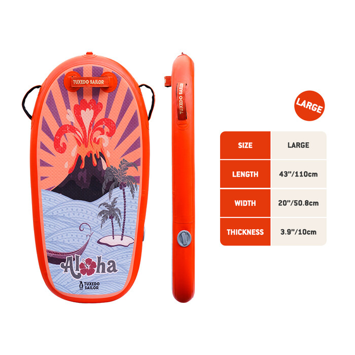 Kid Inflatable Paddle Board Bodyboard - Orange