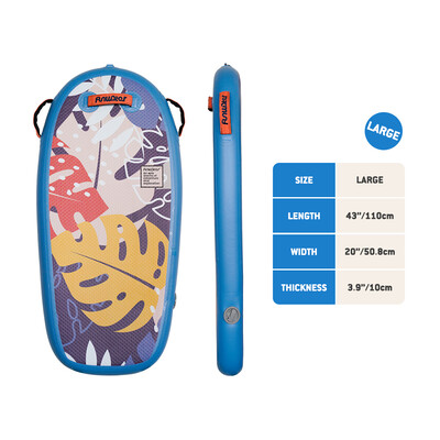 Kid Inflatable Paddle Board Bodyboard - Blue Leaves