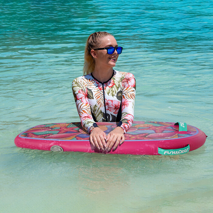 Kid Inflatable Paddle Board Bodyboard - Red Starfish