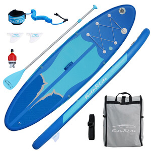 Inflatable Surfing Paddle Board 11' - Blue