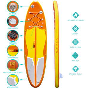 Inflatable Surfing Paddle Board 11' - Orange